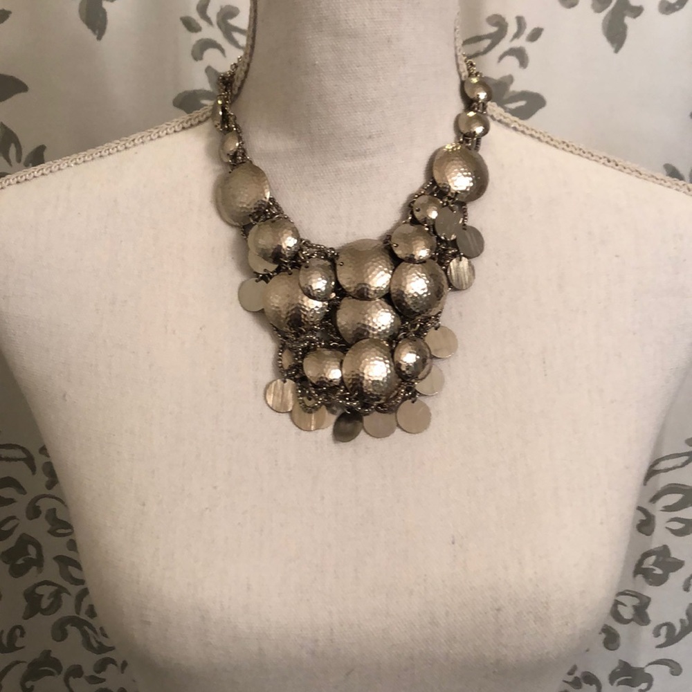 Silver Statement Necklace - image 6